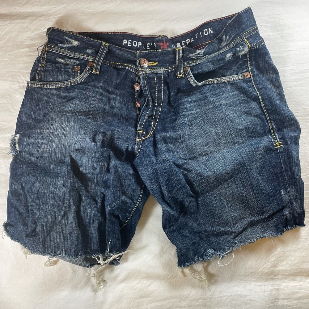 People’s Liberation Cut-off Jean Shorts - Size 34